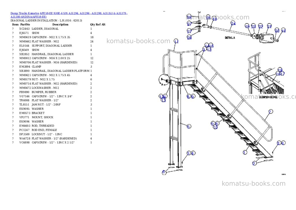 Komatsu afe59-ee 930e-4 s/n a31294, a31296 - a31298, a31353 & a31379 - a31380 andina Parts catalog cover Page 8 Komatsu afe59-ee 930e-4 s/n a31294, a31296 - a31298, a31353 & a31379 - a31380 andina Parts catalog cover Page 8