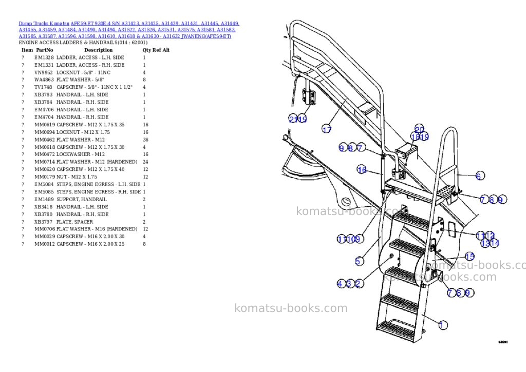 Komatsu afe59-et 930e-4 s/n a31423, a31425, a31429, a31431, a31445, a31449, a31455, a31459, a31484, a31490, a31494, a31522, a31526, a31531, a31575, a31581, a31583, a31585, a31587, a31596, a31598, a31610, a31618 & a31630 - a31632 jwaneng Parts catalog cover Page 7 Komatsu afe59-et 930e-4 s/n a31423, a31425, a31429, a31431, a31445, a31449, a31455, a31459, a31484, a31490, a31494, a31522, a31526, a31531, a31575, a31581, a31583, a31585, a31587, a31596, a31598, a31610, a31618 & a31630 - a31632 jwaneng Parts catalog cover Page 7