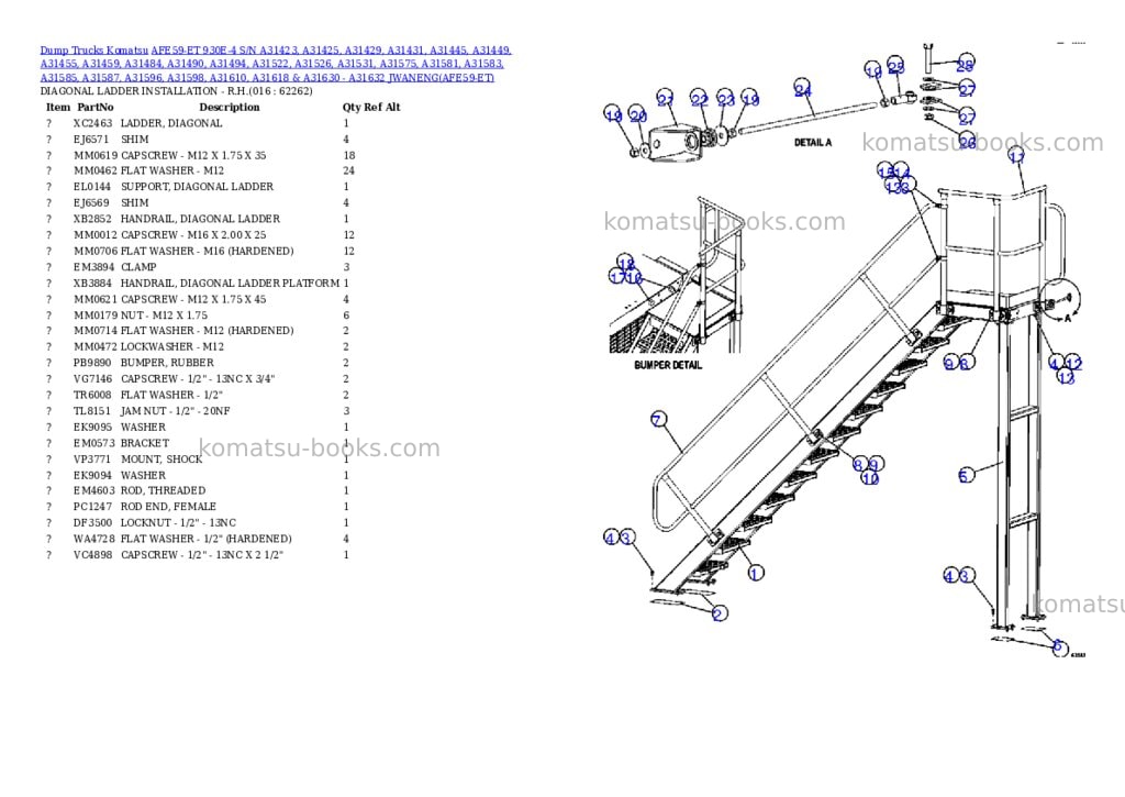 Komatsu afe59-et 930e-4 s/n a31423, a31425, a31429, a31431, a31445, a31449, a31455, a31459, a31484, a31490, a31494, a31522, a31526, a31531, a31575, a31581, a31583, a31585, a31587, a31596, a31598, a31610, a31618 & a31630 - a31632 jwaneng Parts catalog cover Page 8 Komatsu afe59-et 930e-4 s/n a31423, a31425, a31429, a31431, a31445, a31449, a31455, a31459, a31484, a31490, a31494, a31522, a31526, a31531, a31575, a31581, a31583, a31585, a31587, a31596, a31598, a31610, a31618 & a31630 - a31632 jwaneng Parts catalog cover Page 8