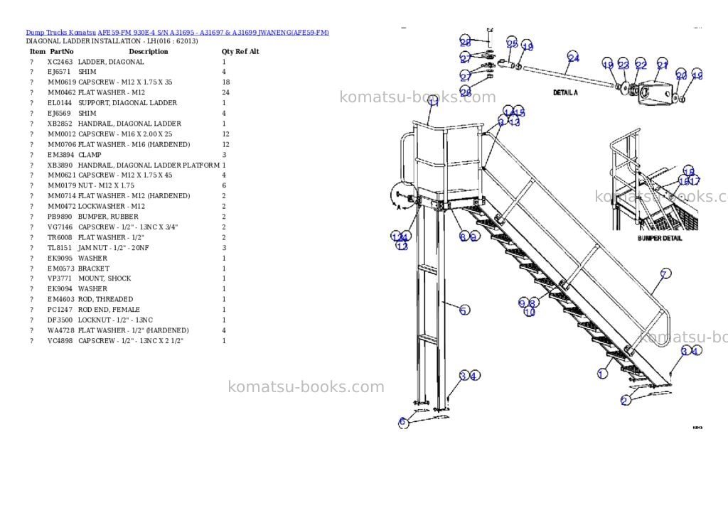 Komatsu afe59-fm 930e-4 s/n a31695 - a31697 & a31699 jwaneng Parts catalog cover Page 8 Komatsu afe59-fm 930e-4 s/n a31695 - a31697 & a31699 jwaneng Parts catalog cover Page 8