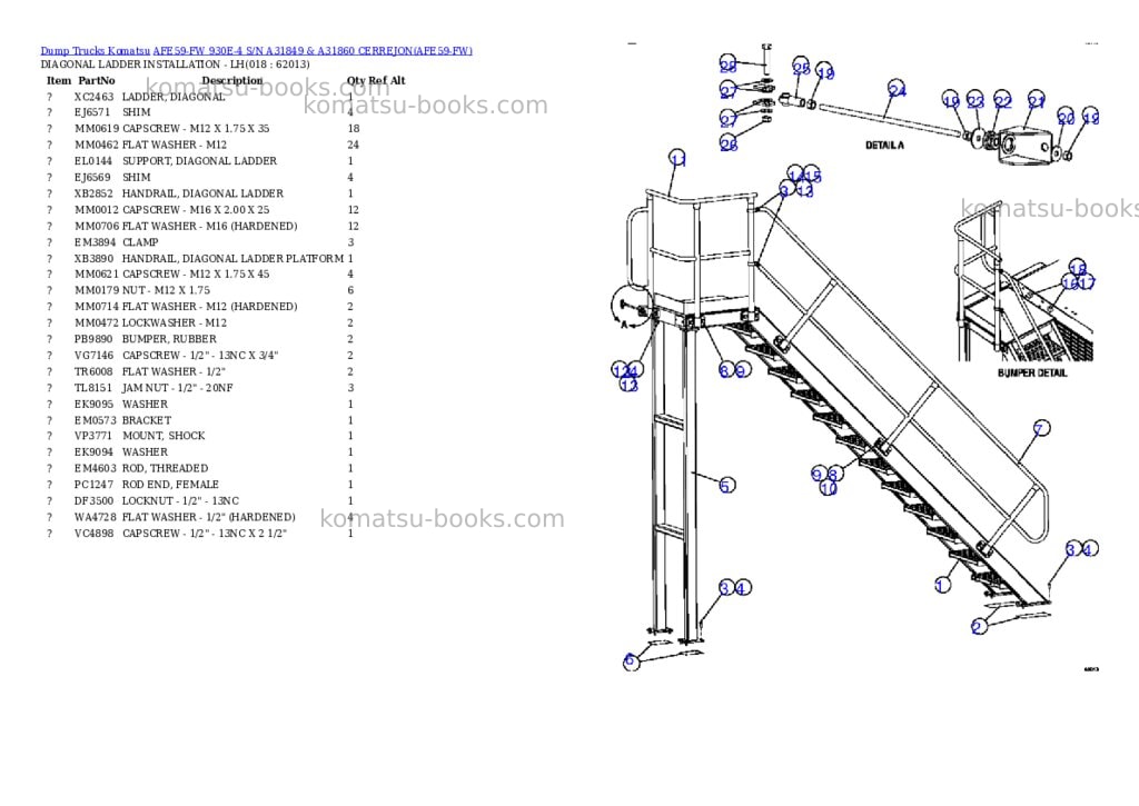 Komatsu afe59-fw 930e-4 s/n a31849 & a31860 cerrejon Parts catalog cover Page 9 Komatsu afe59-fw 930e-4 s/n a31849 & a31860 cerrejon Parts catalog cover Page 9