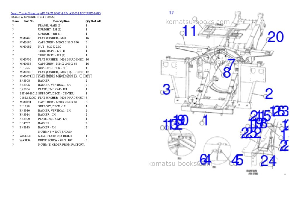 Komatsu afe59-gz 930e-4 s/n a32051 bgc Parts catalog cover Page 7 Komatsu afe59-gz 930e-4 s/n a32051 bgc Parts catalog cover Page 7