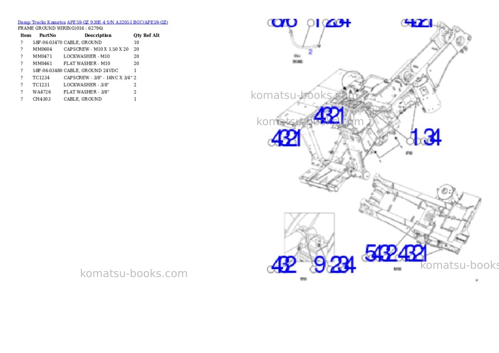 Komatsu afe59-gz 930e-4 s/n a32051 bgc Parts catalog cover Page 8 Komatsu afe59-gz 930e-4 s/n a32051 bgc Parts catalog cover Page 8