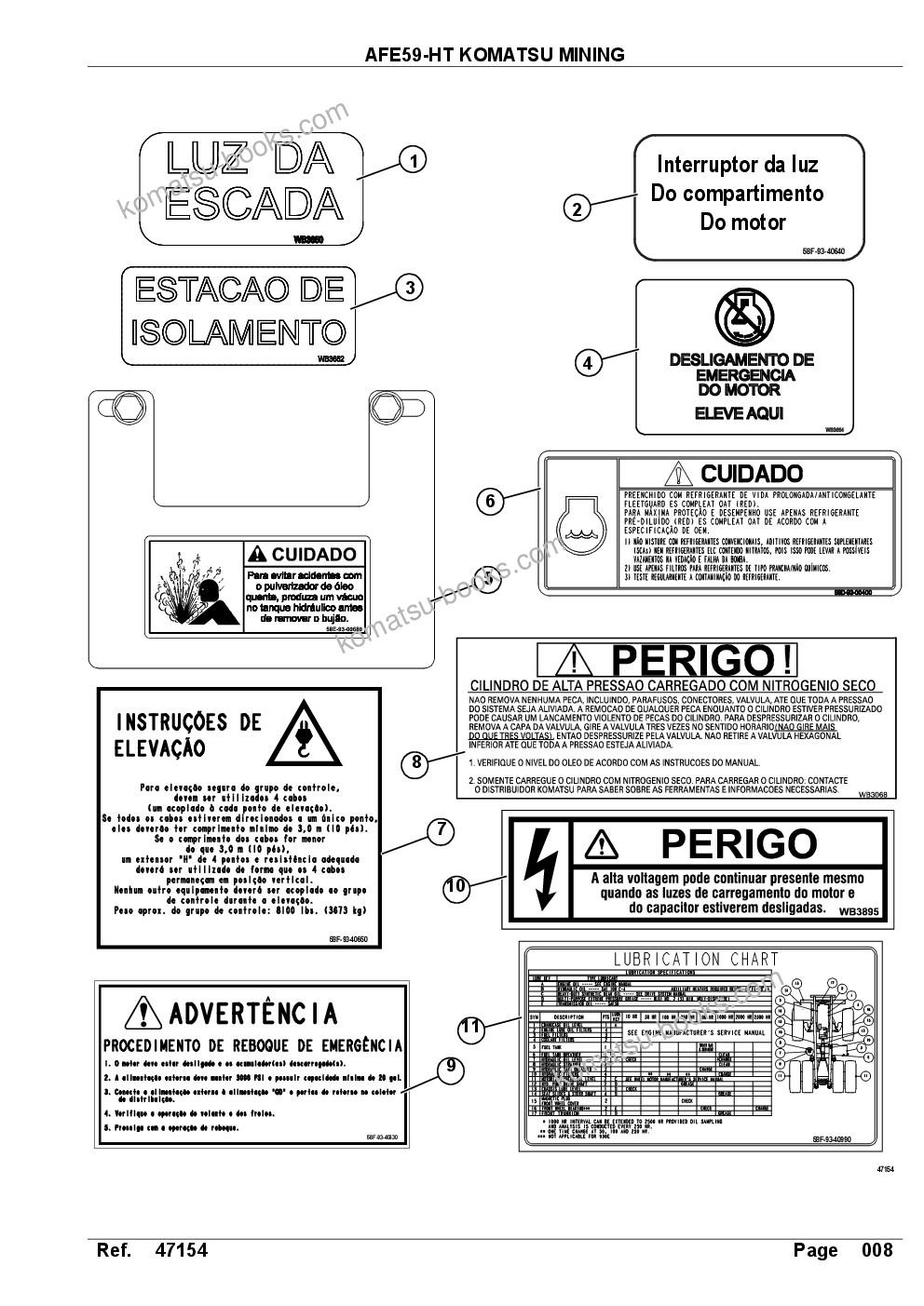 Komatsu AFE59-HT 930E-4 S/N A32141 - A32143, A32147 - A32149, A32154 - A32155 CARAJAS Parts catalog cover Page 10