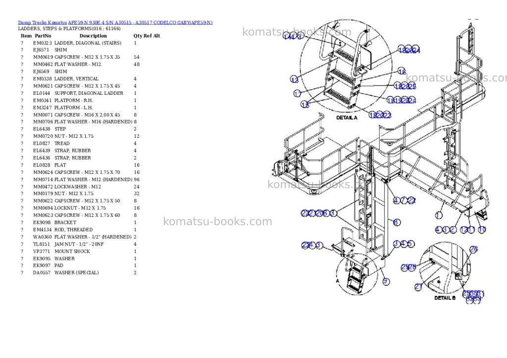 Komatsu afe59-n 930e-4 s/n a30515 - a30517 codelco gaby Parts catalog cover Page 7 Komatsu afe59-n 930e-4 s/n a30515 - a30517 codelco gaby Parts catalog cover Page 7