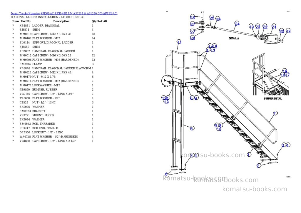 Komatsu afe62-ac 930e-4se s/n a31218 & a31230 cci Parts catalog cover Page 8 Komatsu afe62-ac 930e-4se s/n a31218 & a31230 cci Parts catalog cover Page 8