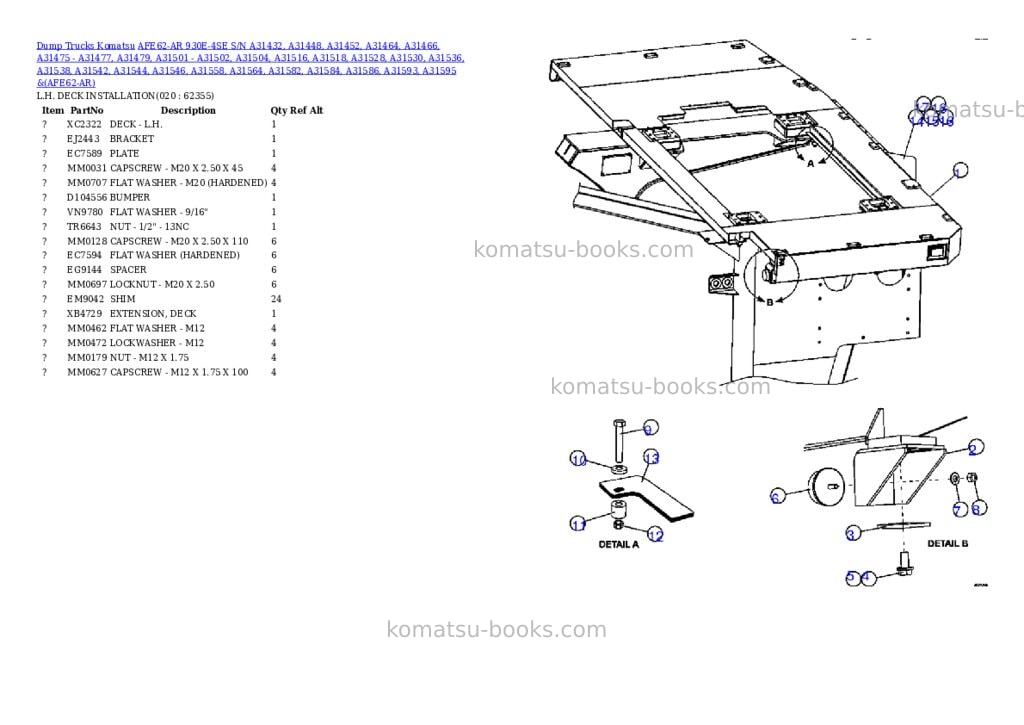 Komatsu afe62-ar 930e-4se s/n a31432, a31448, a31452, a31464, a31466, a31475 - a31477, a31479, a31501 - a31502, a31504, a31516, a31518, a31528, a31530, a31536, a31538, a31542, a31544, a31546, a31558, a31564, a31582, a31584, a31586, a31593, a31595 & a31597 antamina Parts catalog cover Page 10 Komatsu afe62-ar 930e-4se s/n a31432, a31448, a31452, a31464, a31466, a31475 - a31477, a31479, a31501 - a31502, a31504, a31516, a31518, a31528, a31530, a31536, a31538, a31542, a31544, a31546, a31558, a31564, a31582, a31584, a31586, a31593, a31595 & a31597 antamina Parts catalog cover Page 10