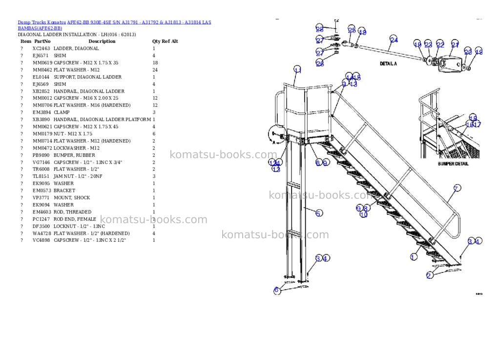 Komatsu afe62-bb 930e-4se s/n a31791 - a31792 & a31813 - a31814 las bambas Parts catalog cover Page 8 Komatsu afe62-bb 930e-4se s/n a31791 - a31792 & a31813 - a31814 las bambas Parts catalog cover Page 8