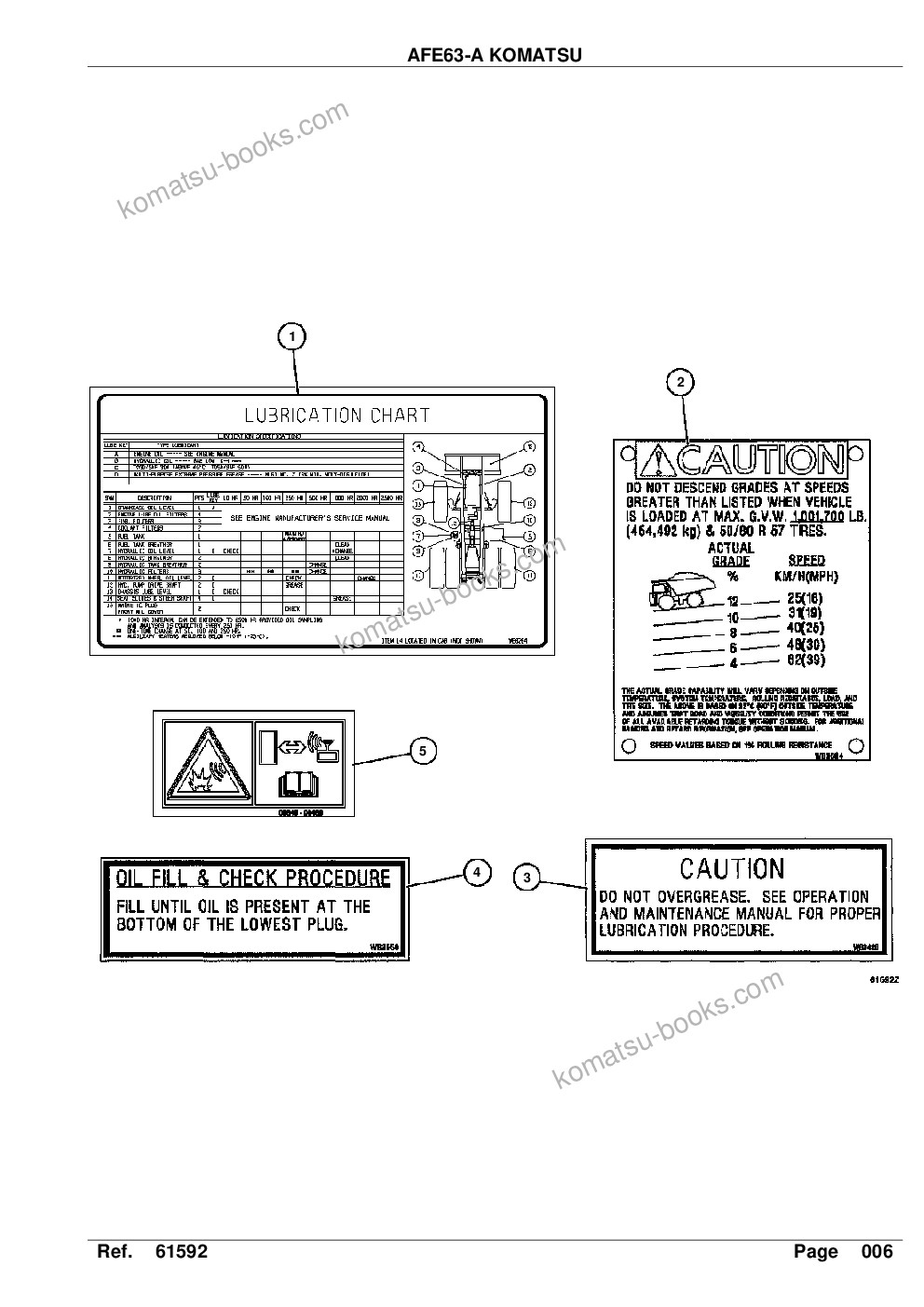 Komatsu afe63-a 960e-1k s/n a50003 - a50008 komatsu Parts catalog cover Page 8