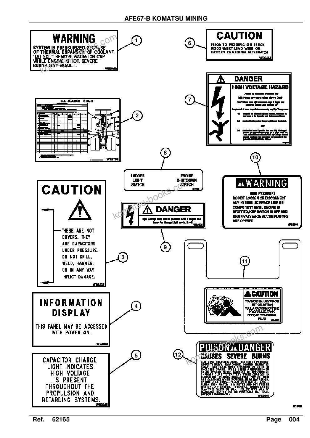 Komatsu afe67-b 960e-2 s/n a30074 - a30083, a30089 - a30091, a30093 - a30095 & a30098 - a30106 escondida Parts catalog cover Page 6