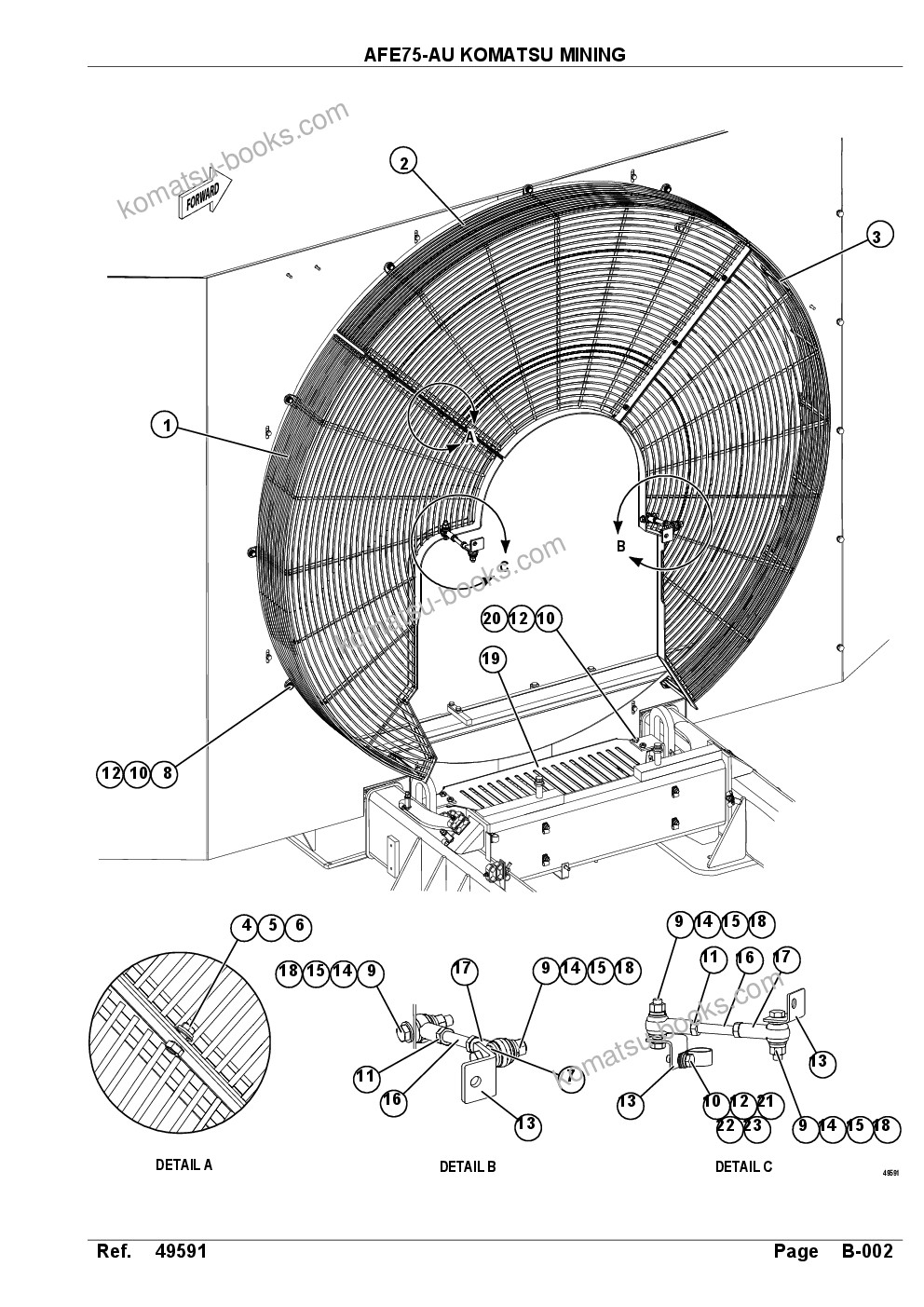 Komatsu AFE75-AU 980E-5 S/N A50177 SMS Parts catalog cover Page 4 Komatsu AFE75-AU 980E-5 S/N A50177 SMS Parts catalog cover Page 4