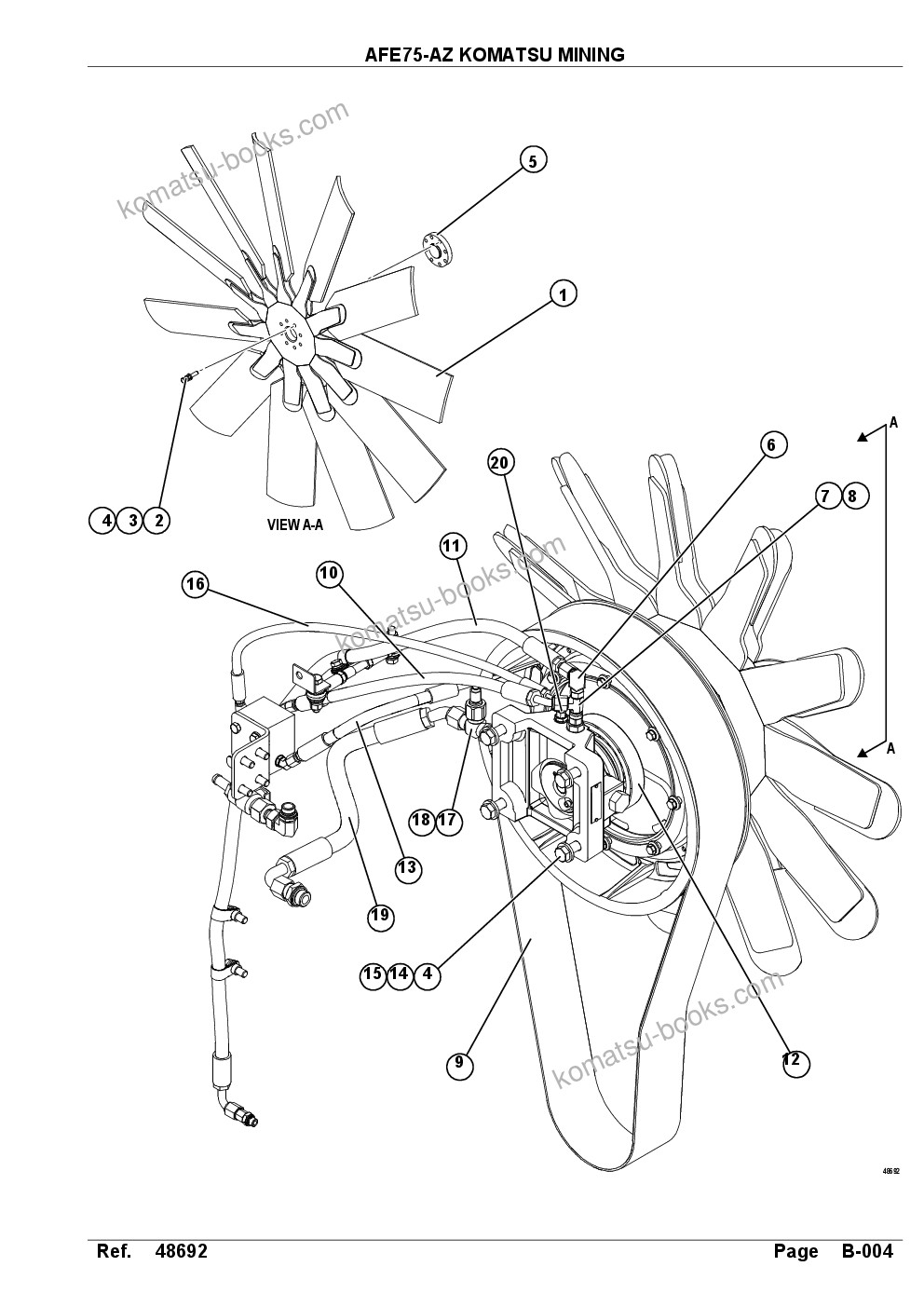 Komatsu AFE75-AZ 980E-5 S/N A50184,A50189,A50197 - A50199,A50201 - A50202,A50205 - A50212,A50214 - A50220 SMS Parts catalog cover Page 5