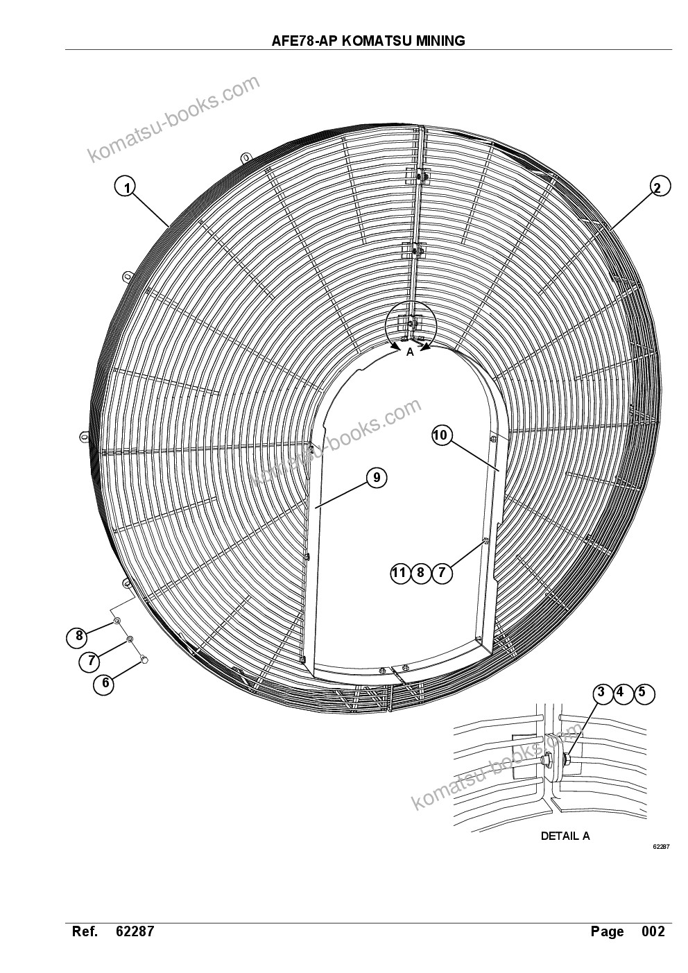 Komatsu AFE78-AP 930E-5 S/N A40105 - A40106 THEISS Parts catalog cover Page 4