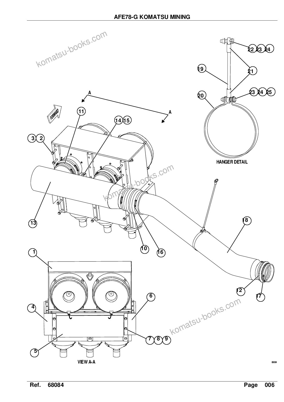 Komatsu afe78-g 930e-5 s/n a40029 - a40030, a40034 - a40035, a40042 - a40043 kal Parts catalog cover Page 8 Komatsu afe78-g 930e-5 s/n a40029 - a40030, a40034 - a40035, a40042 - a40043 kal Parts catalog cover Page 8