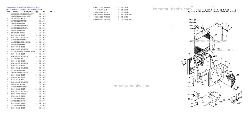 Komatsu BC100-1 S/N 1001-UP Parts catalog cover Page 5 Komatsu BC100-1 S/N 1001-UP Parts catalog cover Page 5