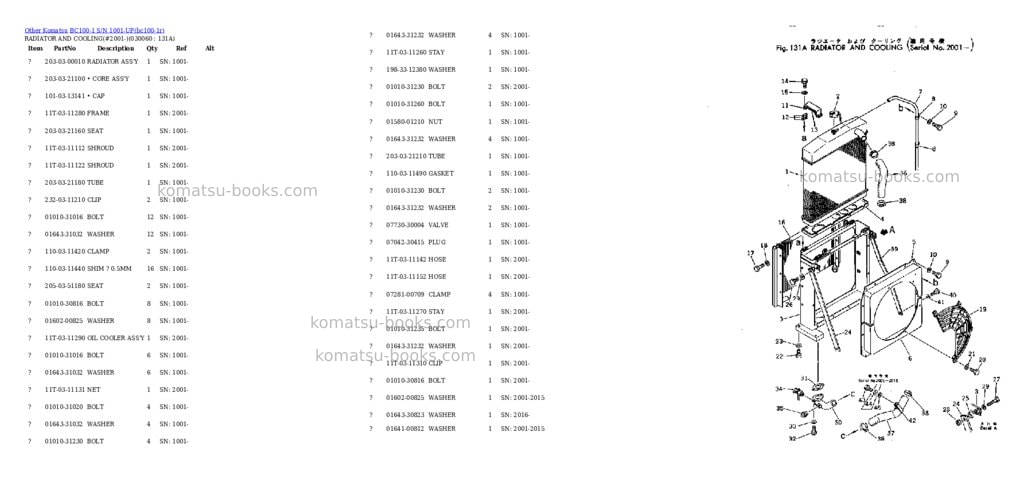 Komatsu bc100-1 s/n 1001-up Parts catalog cover Page 5 Komatsu bc100-1 s/n 1001-up Parts catalog cover Page 5