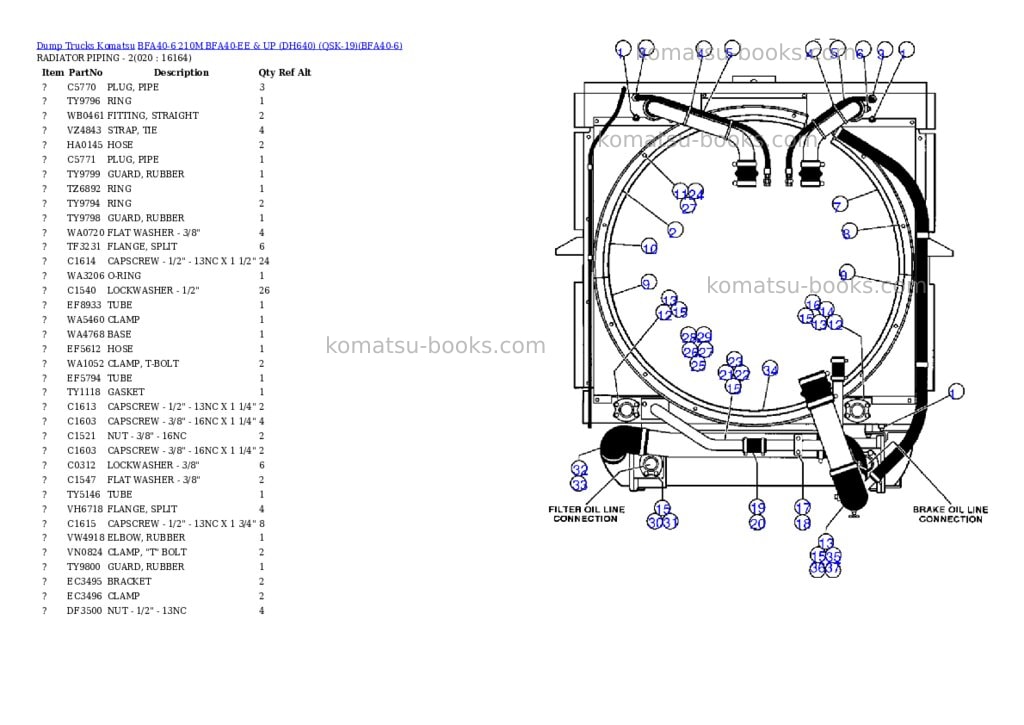 Komatsu bfa40-6 210m bfa40-ee & up dh640 qsk-19 Parts catalog cover Page 9 Komatsu bfa40-6 210m bfa40-ee & up dh640 qsk-19 Parts catalog cover Page 9