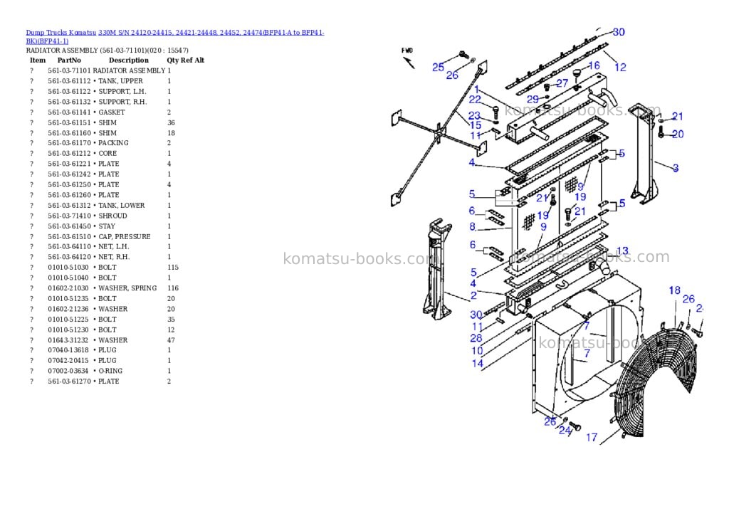 Komatsu 330m s/n 24120-24415, 24421-24448, 24452, 24474bfp41-a to bfp41-bk Parts catalog cover Page 9 Komatsu 330m s/n 24120-24415, 24421-24448, 24452, 24474bfp41-a to bfp41-bk Parts catalog cover Page 9