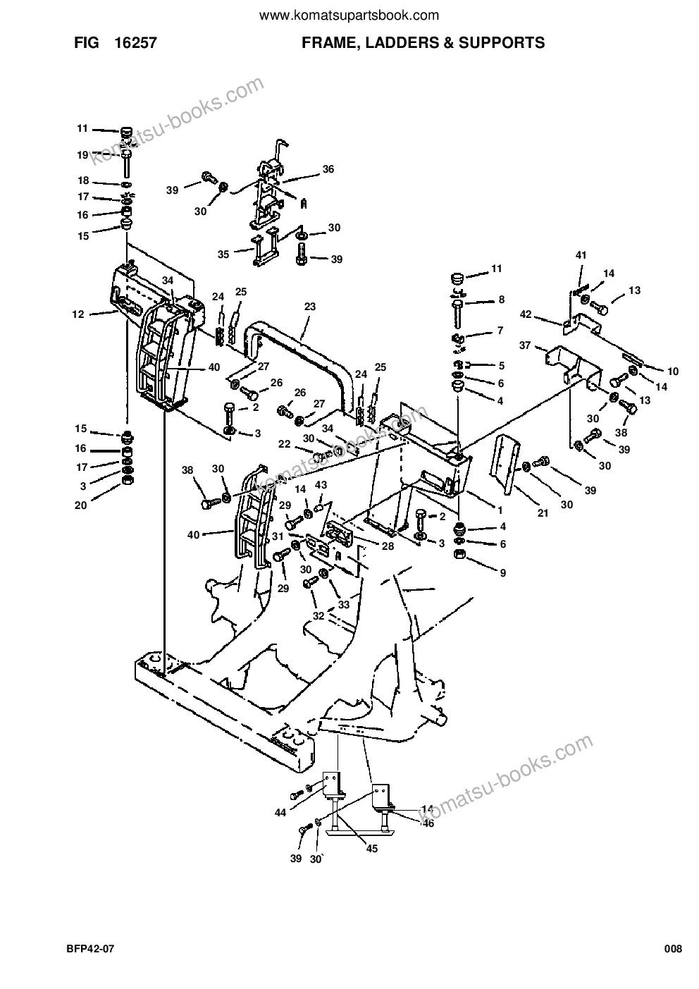 Komatsu hd785-5lc s/n a10316 & up komatsu bepb034604 Parts catalog cover Page 10