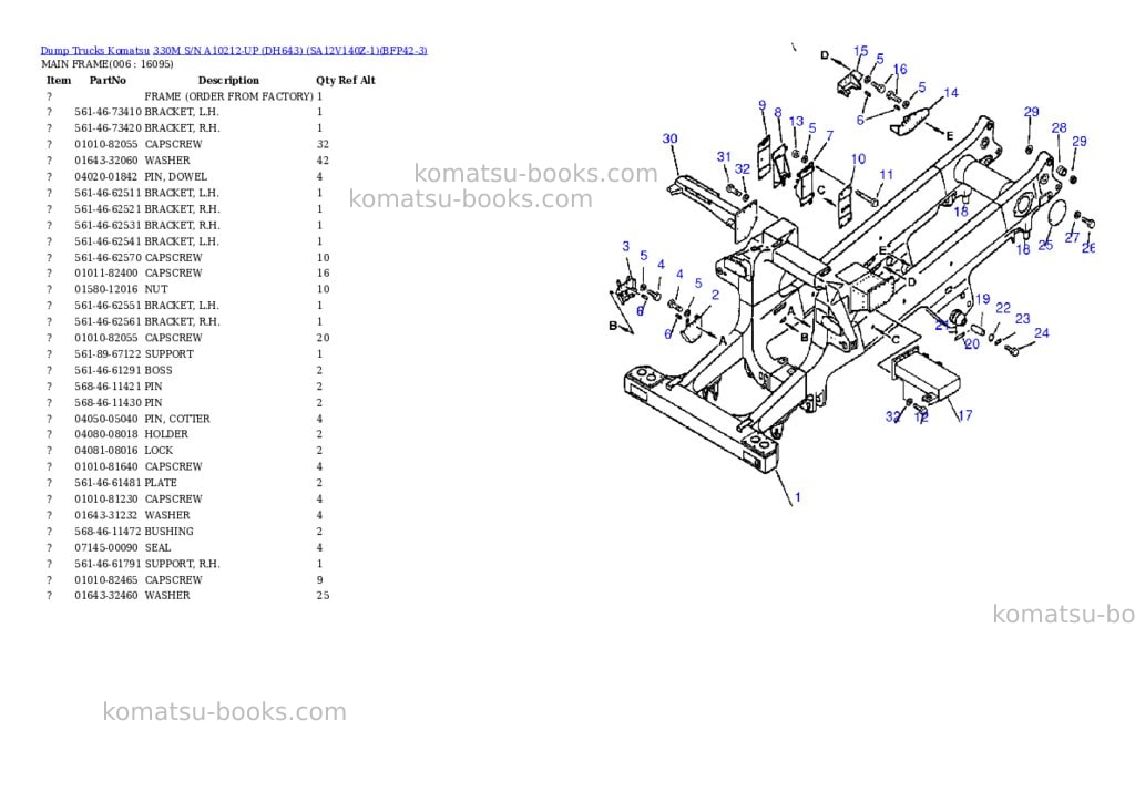 Komatsu 330m s/n a10212-up dh643 sa12v140z-1 Parts catalog cover Page 3 Komatsu 330m s/n a10212-up dh643 sa12v140z-1 Parts catalog cover Page 3