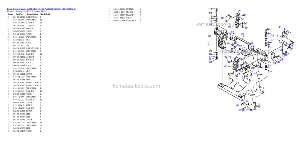 Komatsu 330m s/n a10212-up dh643 sa12v140z-1 Parts catalog cover Page 4 Komatsu 330m s/n a10212-up dh643 sa12v140z-1 Parts catalog cover Page 4
