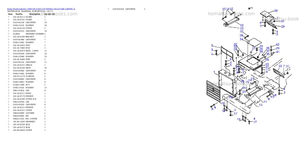 Komatsu 330m s/n a10212-up dh643 sa12v140z-1 Parts catalog cover Page 6 Komatsu 330m s/n a10212-up dh643 sa12v140z-1 Parts catalog cover Page 6