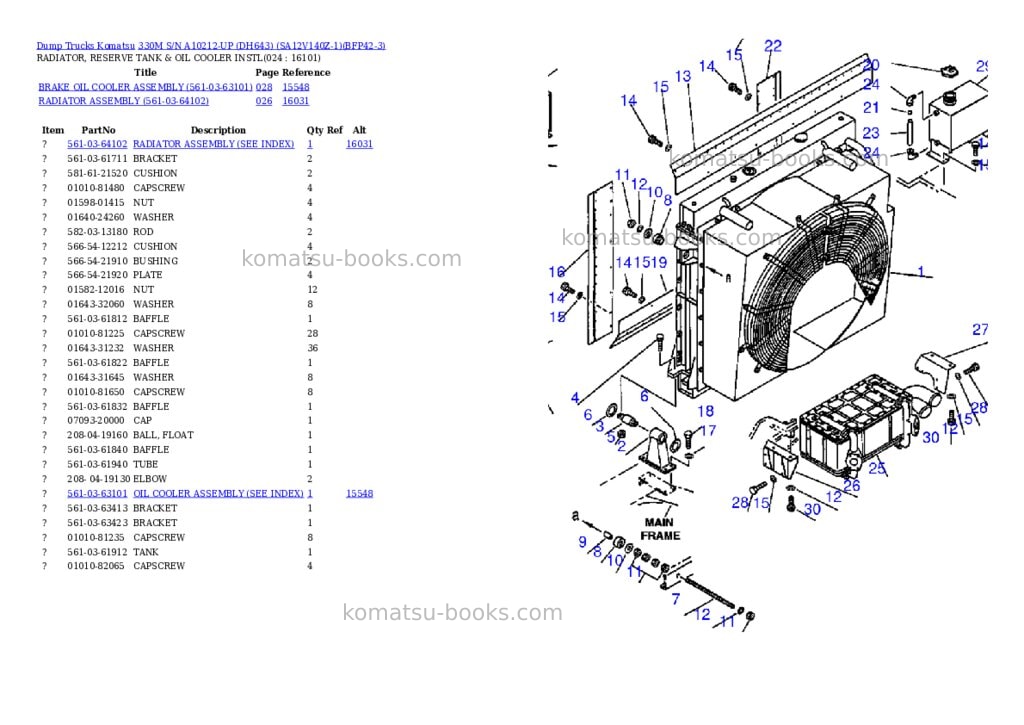 Komatsu 330m s/n a10212-up dh643 sa12v140z-1 Parts catalog cover Page 9 Komatsu 330m s/n a10212-up dh643 sa12v140z-1 Parts catalog cover Page 9