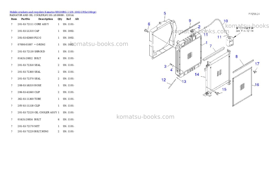 Komatsu br100rg-1 s/n 1002-up Parts catalog cover Page 7 Komatsu br100rg-1 s/n 1002-up Parts catalog cover Page 7