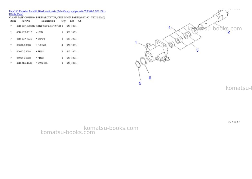 Komatsu cbr304-2 s/n 1001-up Parts catalog cover Page 9 Komatsu cbr304-2 s/n 1001-up Parts catalog cover Page 9