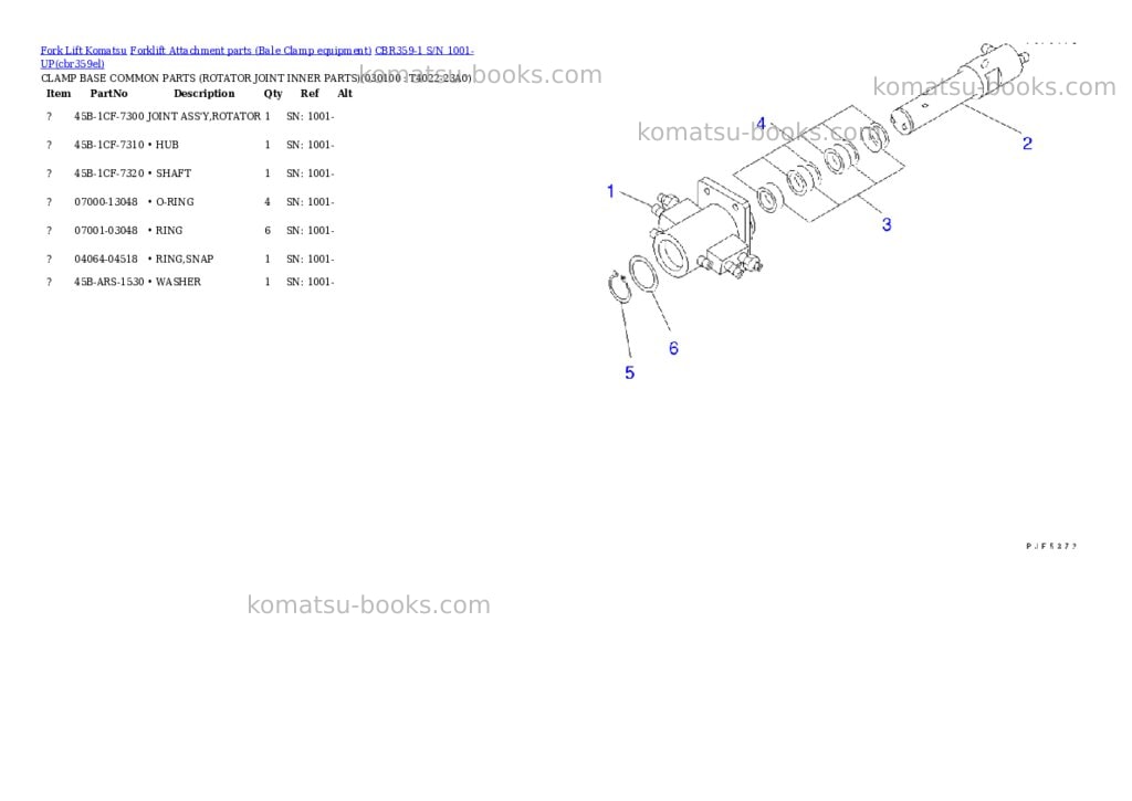 Komatsu cbr359-1 s/n 1001-up Parts catalog cover Page 9 Komatsu cbr359-1 s/n 1001-up Parts catalog cover Page 9
