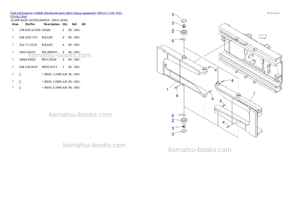Komatsu cbs157-2 s/n 1001-up Parts catalog cover Page 9 Komatsu cbs157-2 s/n 1001-up Parts catalog cover Page 9