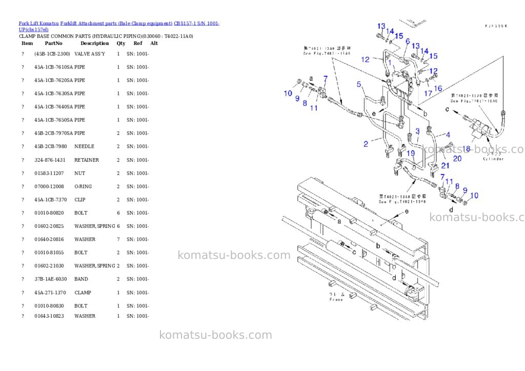 Komatsu cbs157-1 s/n 1001-up Parts catalog cover Page 5