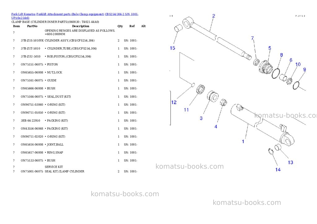 Komatsu cbs254/304-2 s/n 1001-up Parts catalog cover Page 10 Komatsu cbs254/304-2 s/n 1001-up Parts catalog cover Page 10