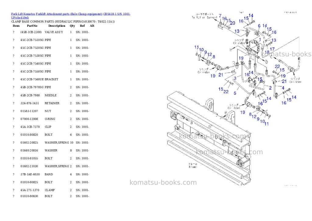 Komatsu cbs459-1 s/n 1001-up Parts catalog cover Page 6 Komatsu cbs459-1 s/n 1001-up Parts catalog cover Page 6