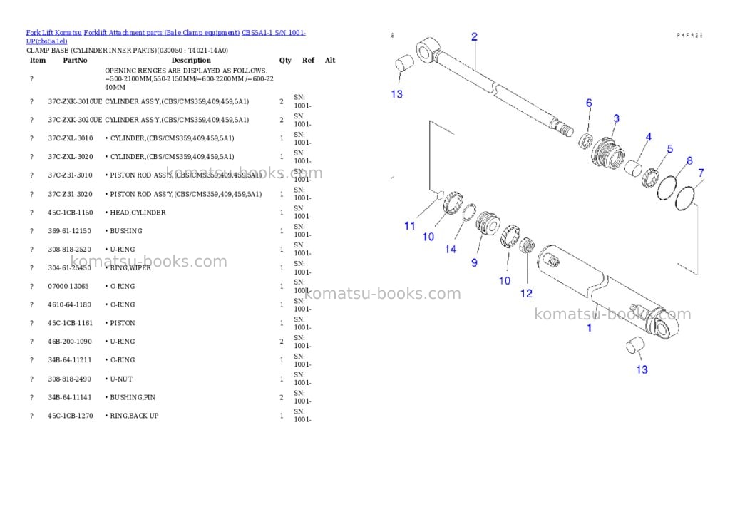 Komatsu cbs5a1-1 s/n 1001-up Parts catalog cover Page 4 Komatsu cbs5a1-1 s/n 1001-up Parts catalog cover Page 4