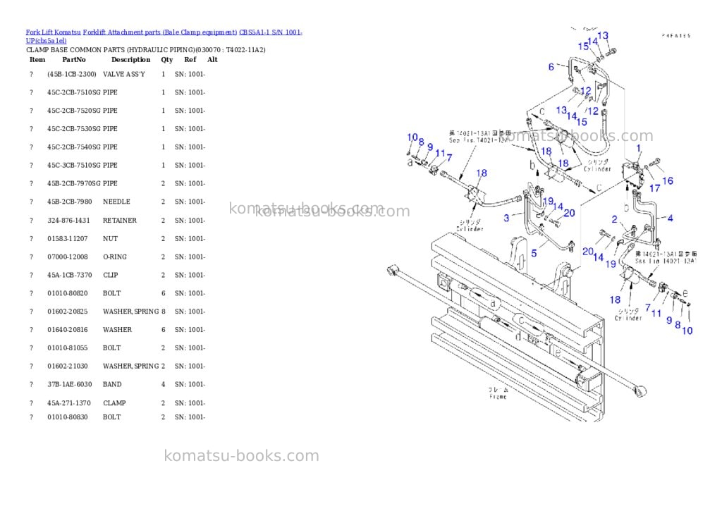 Komatsu cbs5a1-1 s/n 1001-up Parts catalog cover Page 6 Komatsu cbs5a1-1 s/n 1001-up Parts catalog cover Page 6