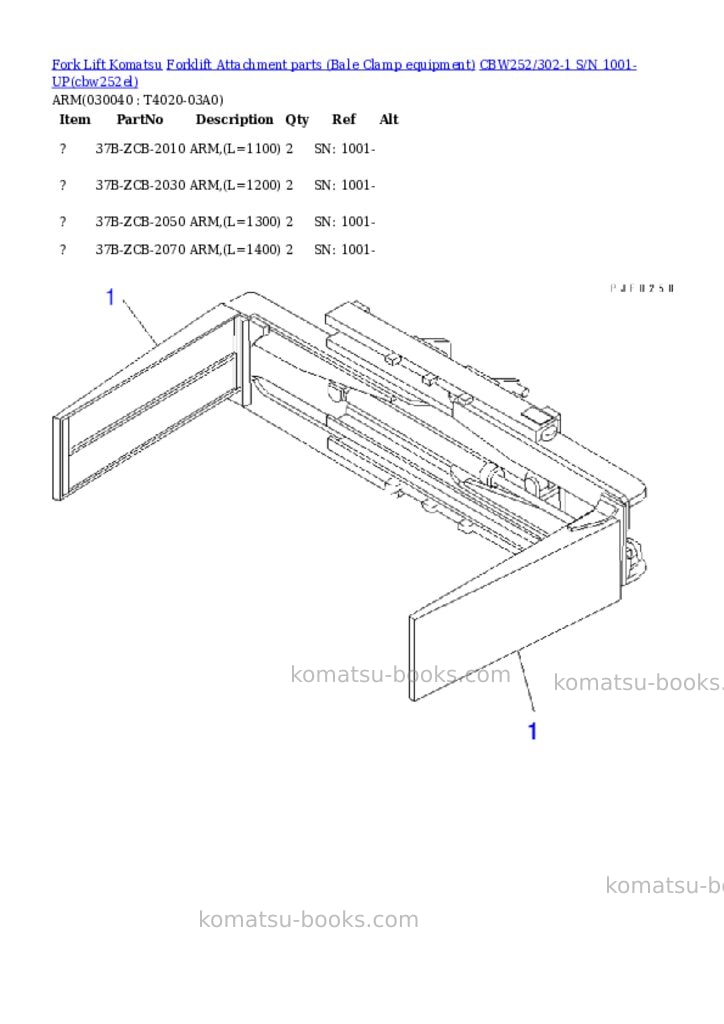 Komatsu cbw252/302-1 s/n 1001-up Parts catalog cover Page 3 Komatsu cbw252/302-1 s/n 1001-up Parts catalog cover Page 3