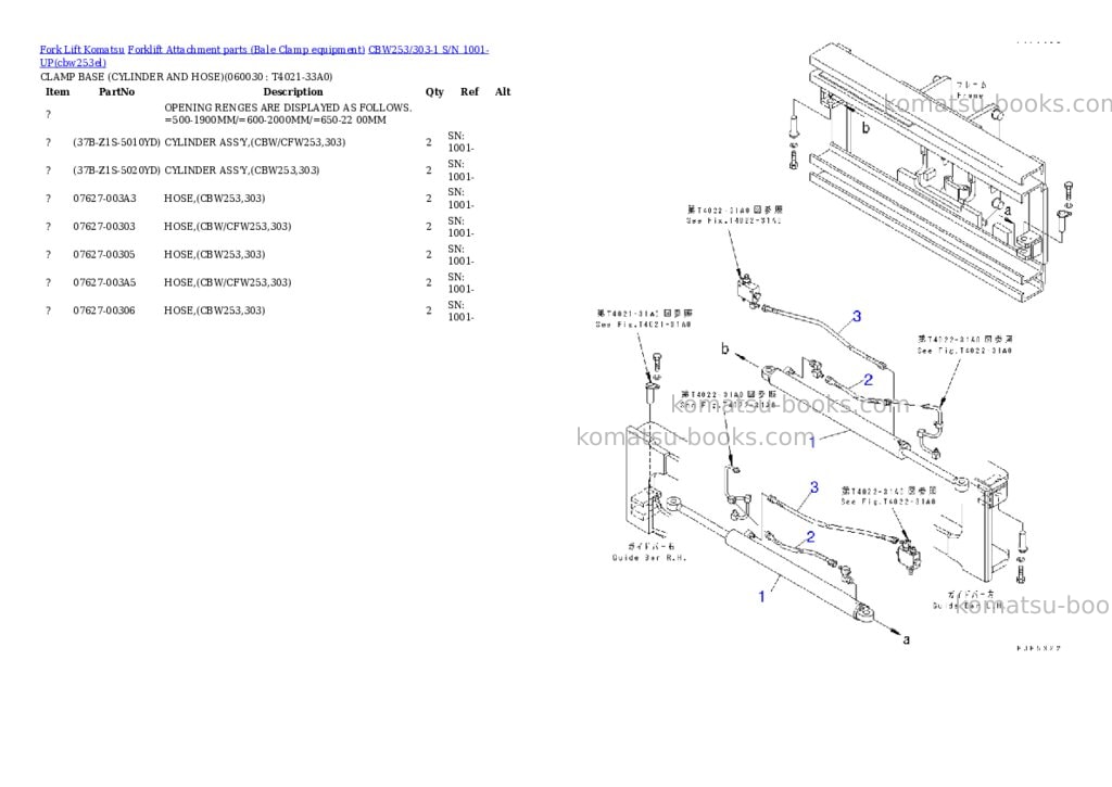 Komatsu cbw253/303-1 s/n 1001-up Parts catalog cover Page 10