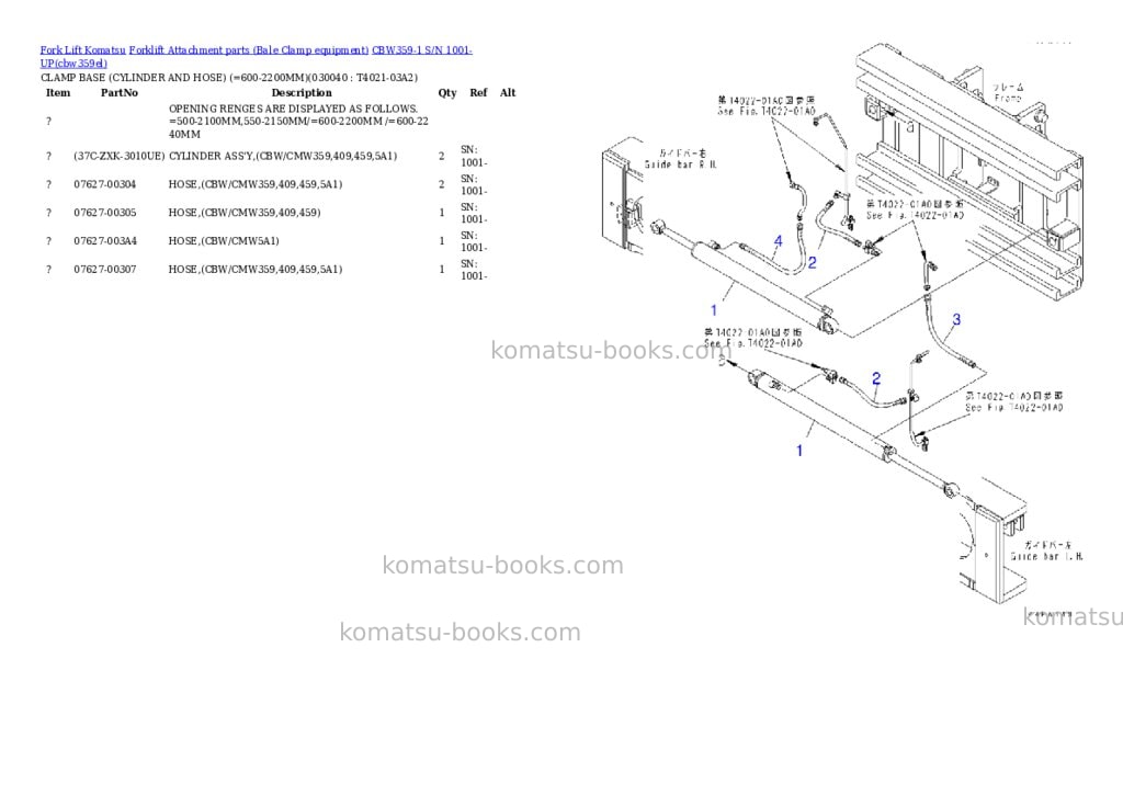 Komatsu cbw359-1 s/n 1001-up Parts catalog cover Page 3 Komatsu cbw359-1 s/n 1001-up Parts catalog cover Page 3