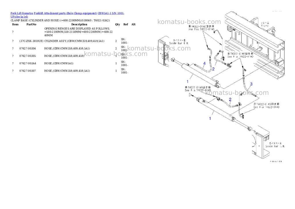 Komatsu cbw5a1-1 s/n 1001-up Parts catalog cover Page 3 Komatsu cbw5a1-1 s/n 1001-up Parts catalog cover Page 3