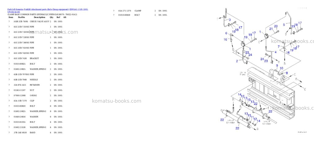 Komatsu cbw5a1-1 s/n 1001-up Parts catalog cover Page 6 Komatsu cbw5a1-1 s/n 1001-up Parts catalog cover Page 6