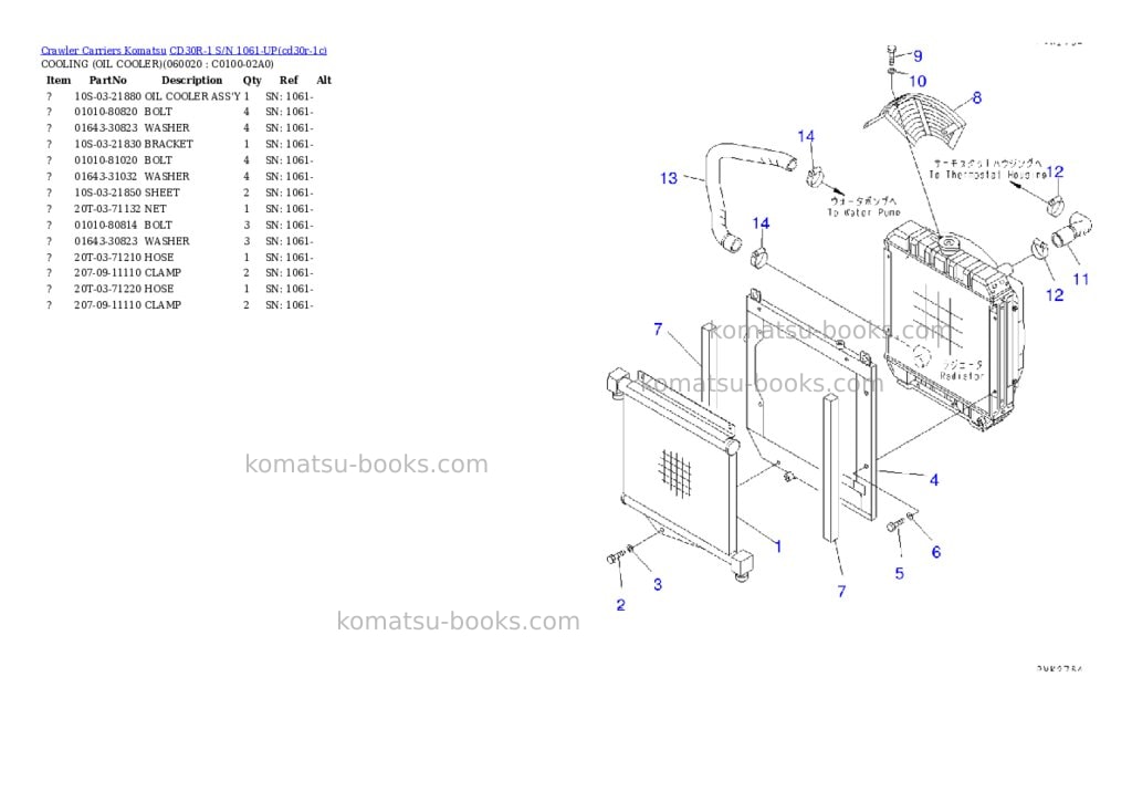 Komatsu cd30r-1 s/n 1061-up Parts catalog cover Page 4 Komatsu cd30r-1 s/n 1061-up Parts catalog cover Page 4