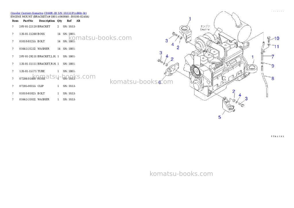 Komatsu cd60r-1b s/n 1033-up Parts catalog cover Page 4 Komatsu cd60r-1b s/n 1033-up Parts catalog cover Page 4