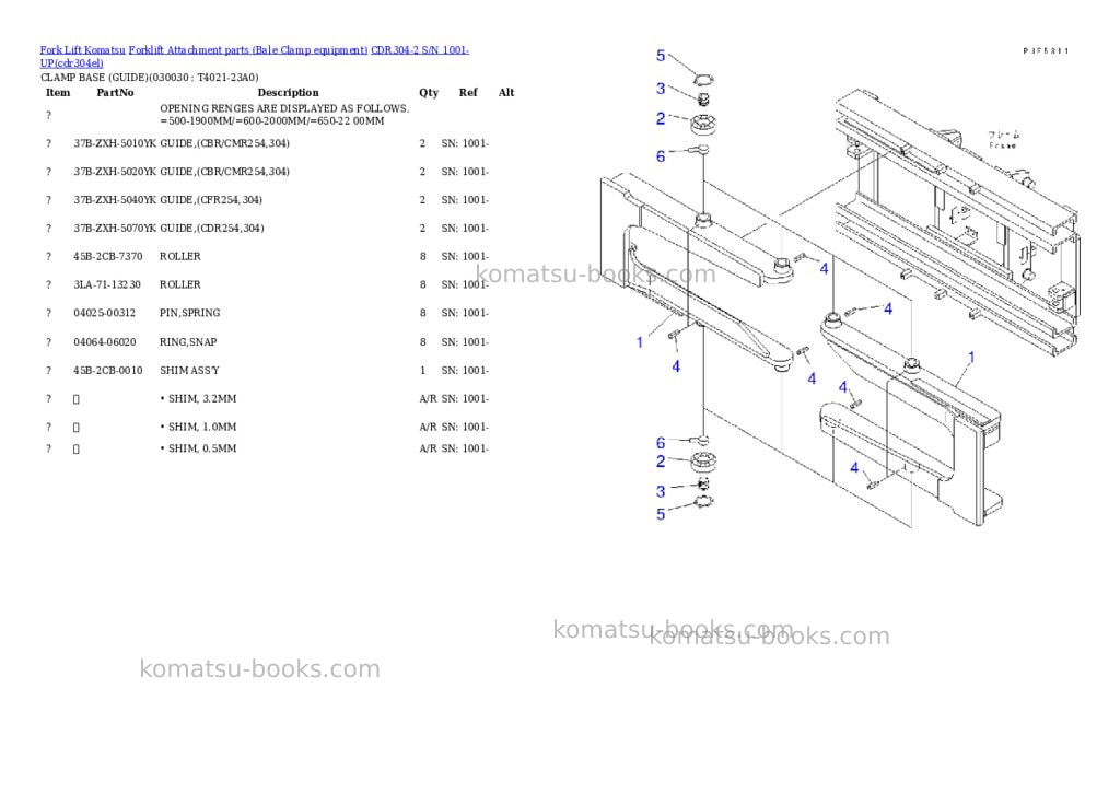 Komatsu cdr304-2 s/n 1001-up Parts catalog cover Page 2 Komatsu cdr304-2 s/n 1001-up Parts catalog cover Page 2