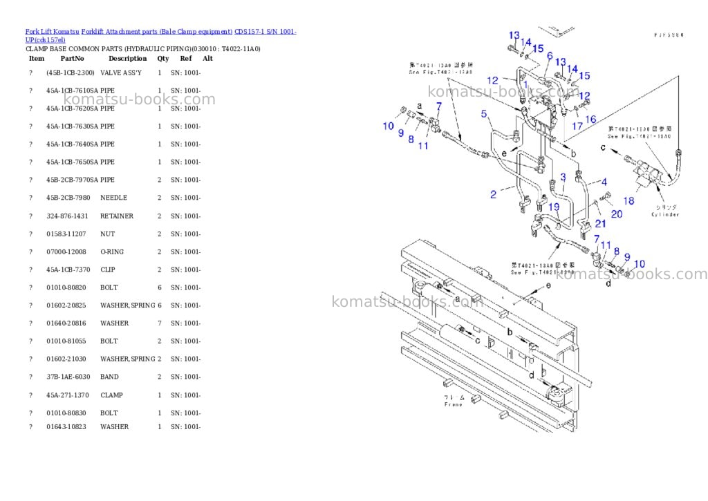 Komatsu cds157-1 s/n 1001-up Parts catalog cover Komatsu cds157-1 s/n 1001-up Parts catalog cover