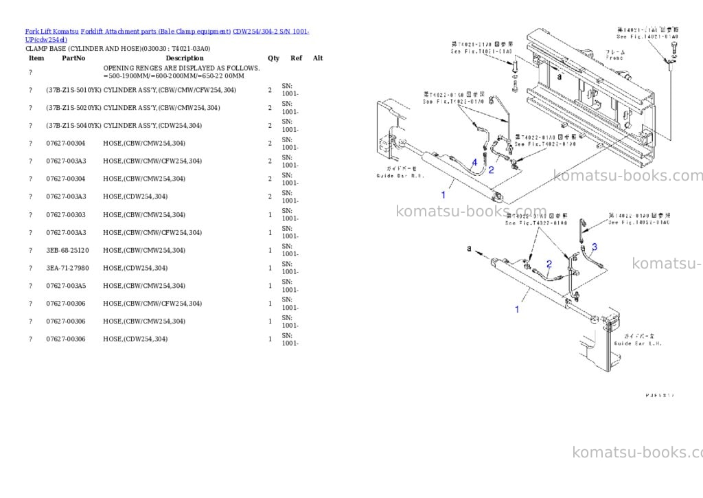 Komatsu cdw254/304-2 s/n 1001-up Parts catalog cover Page 2 Komatsu cdw254/304-2 s/n 1001-up Parts catalog cover Page 2