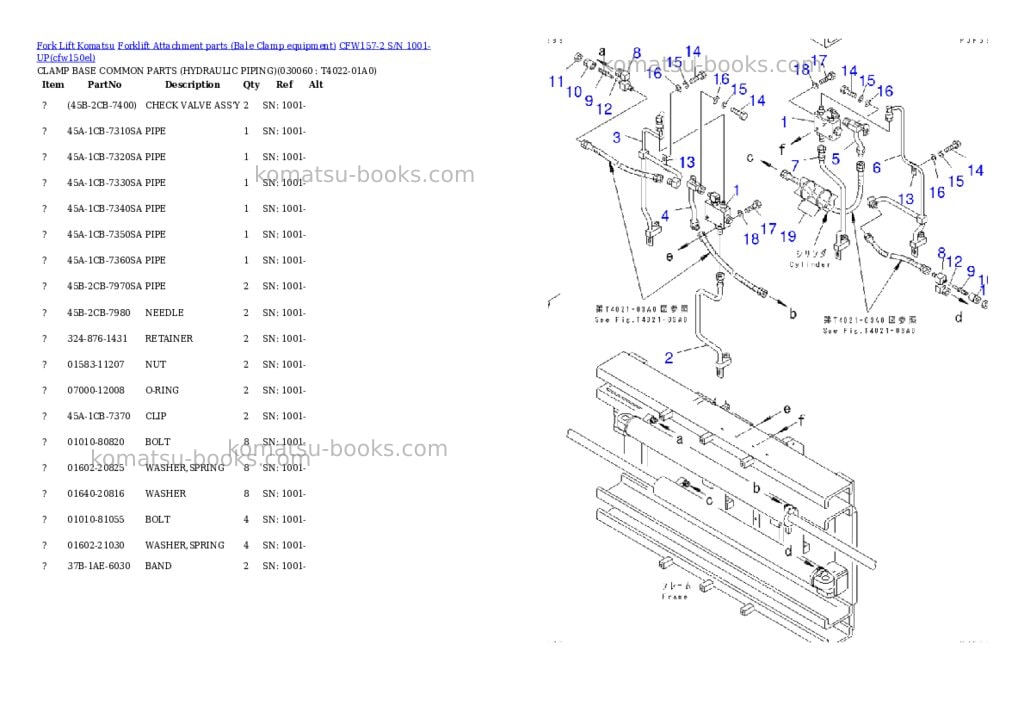 Komatsu cfw157-2 s/n 1001-up Parts catalog cover Page 6 Komatsu cfw157-2 s/n 1001-up Parts catalog cover Page 6