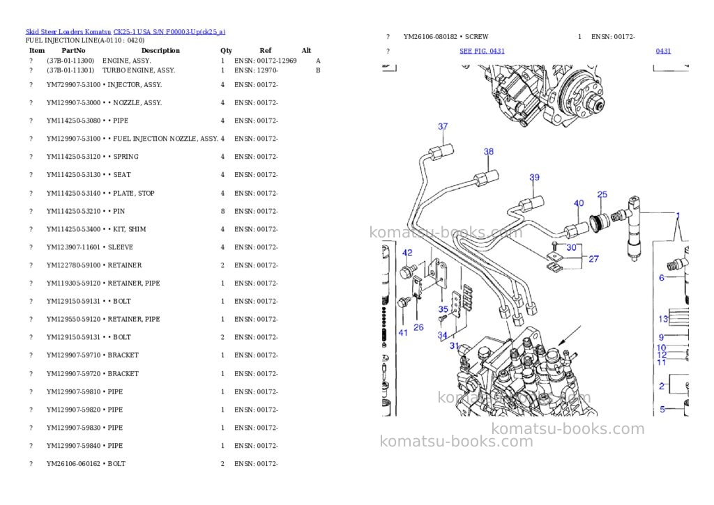Komatsu ck25-1 usa s/n f00003-up Parts catalog cover Page 10 Komatsu ck25-1 usa s/n f00003-up Parts catalog cover Page 10