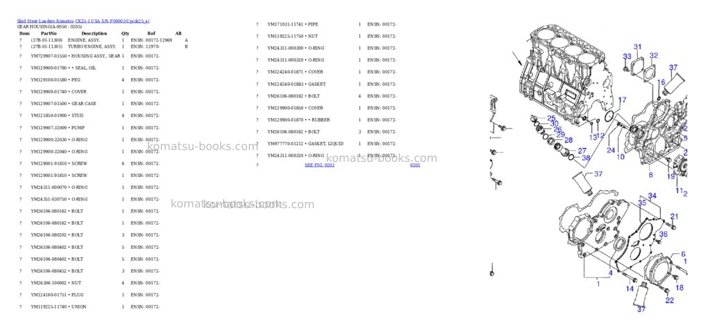 Komatsu ck25-1 usa s/n f00003-up Parts catalog cover Page 4 Komatsu ck25-1 usa s/n f00003-up Parts catalog cover Page 4