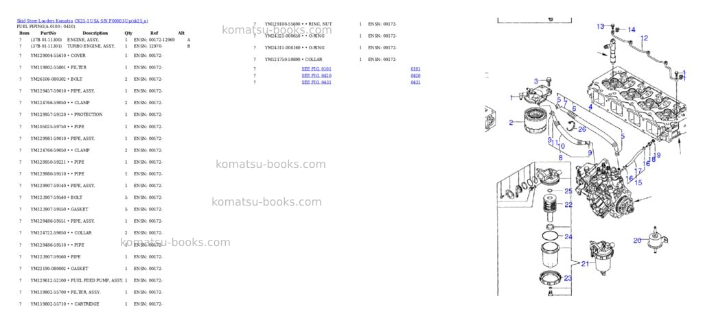 Komatsu ck25-1 usa s/n f00003-up Parts catalog cover Page 9 Komatsu ck25-1 usa s/n f00003-up Parts catalog cover Page 9